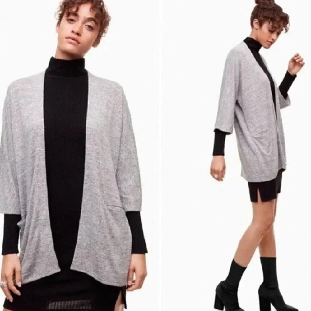 Aritzia Womens Size Xsmall Zlata Open Front Kimono Cardigan